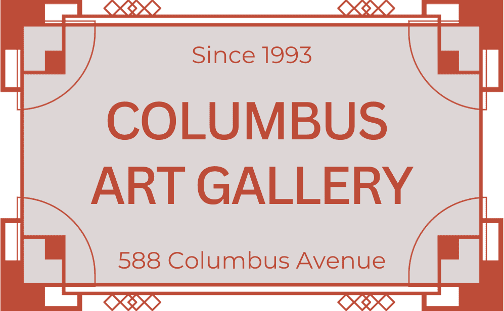 Columbus Art Gallery Logo, light warm grey bac